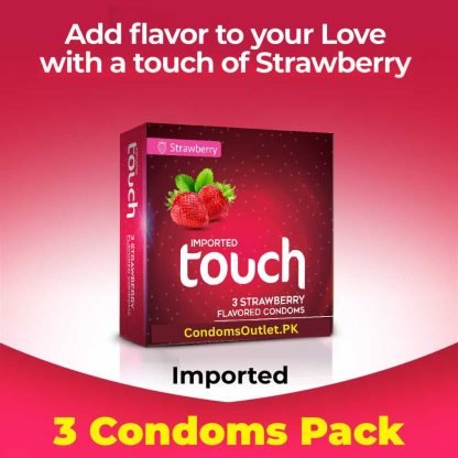 Touch Strawberry Flavored Condoms