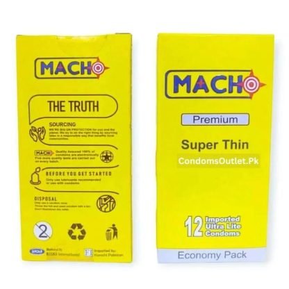 Macho Super Thin Condoms 12s - Image 2